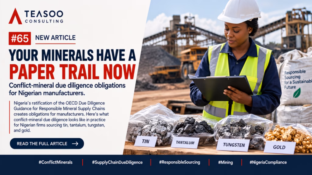 Conflict Minerals in Nigerian Manufacturing: What the Law Now Requires