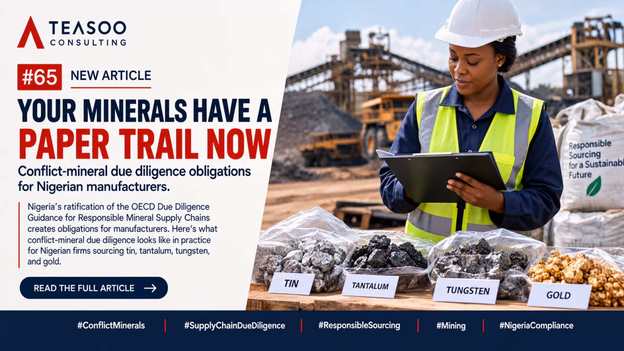 Conflict Minerals in Nigerian Manufacturing: What the Law Now Requires